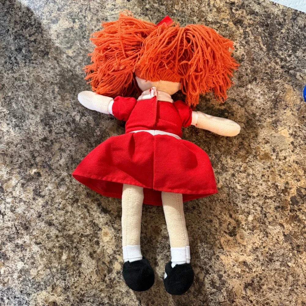Annie the Musical Little Orphan Annie Plush Rag Doll Creative Goods Red Dress